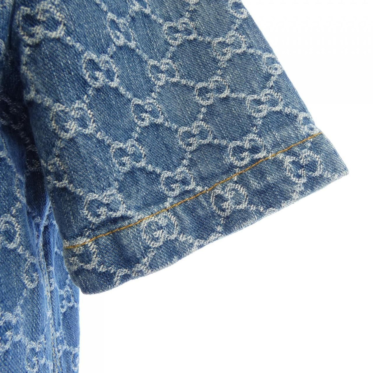 Gucci GG Denim Jacquard Top Jacket — view 6