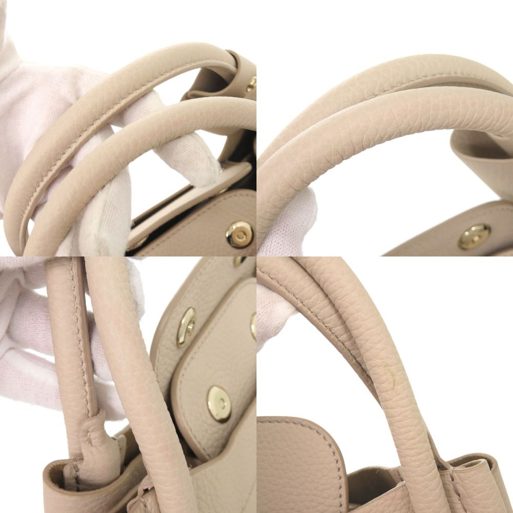 Max Mara Marine Leather Beige 2-Way Shoulder Bag — view 8