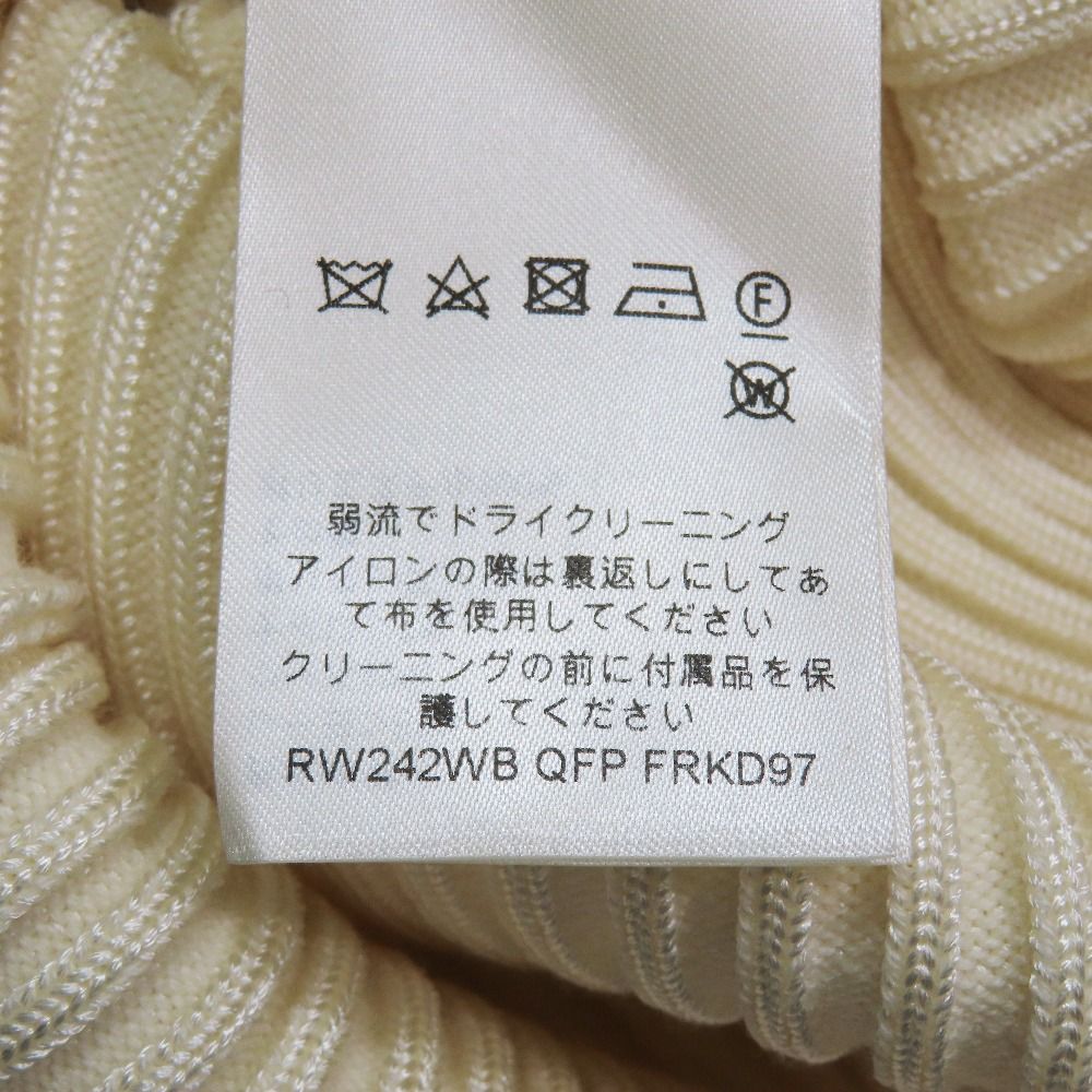 Louis Vuitton Frill Color Rib Knit Mini Dress Long Sleeve Short Length Sweater — view 8