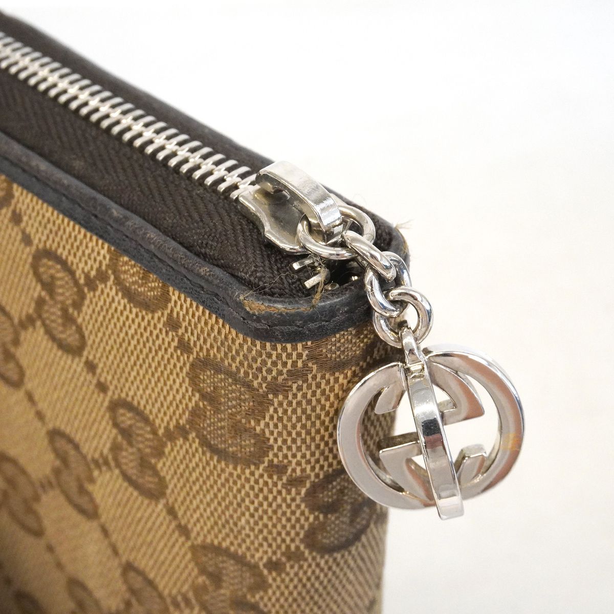 Gucci Wallet GG Canvas Brown Gold — view 8