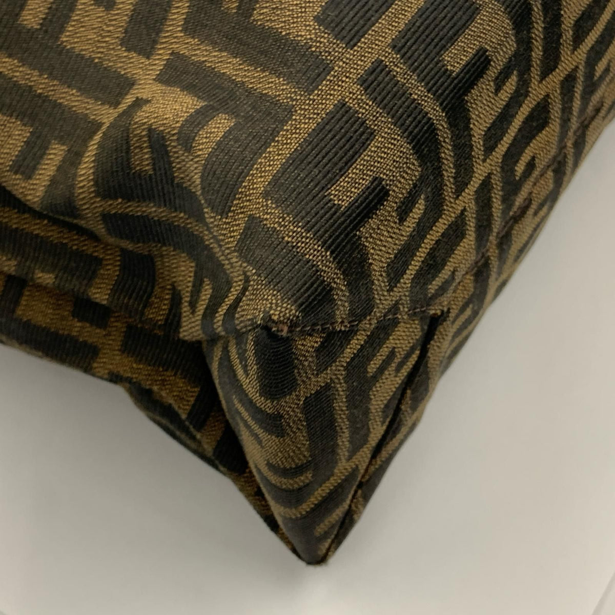 Fendi Zucca Tote Bag Shopping Brown — view 8
