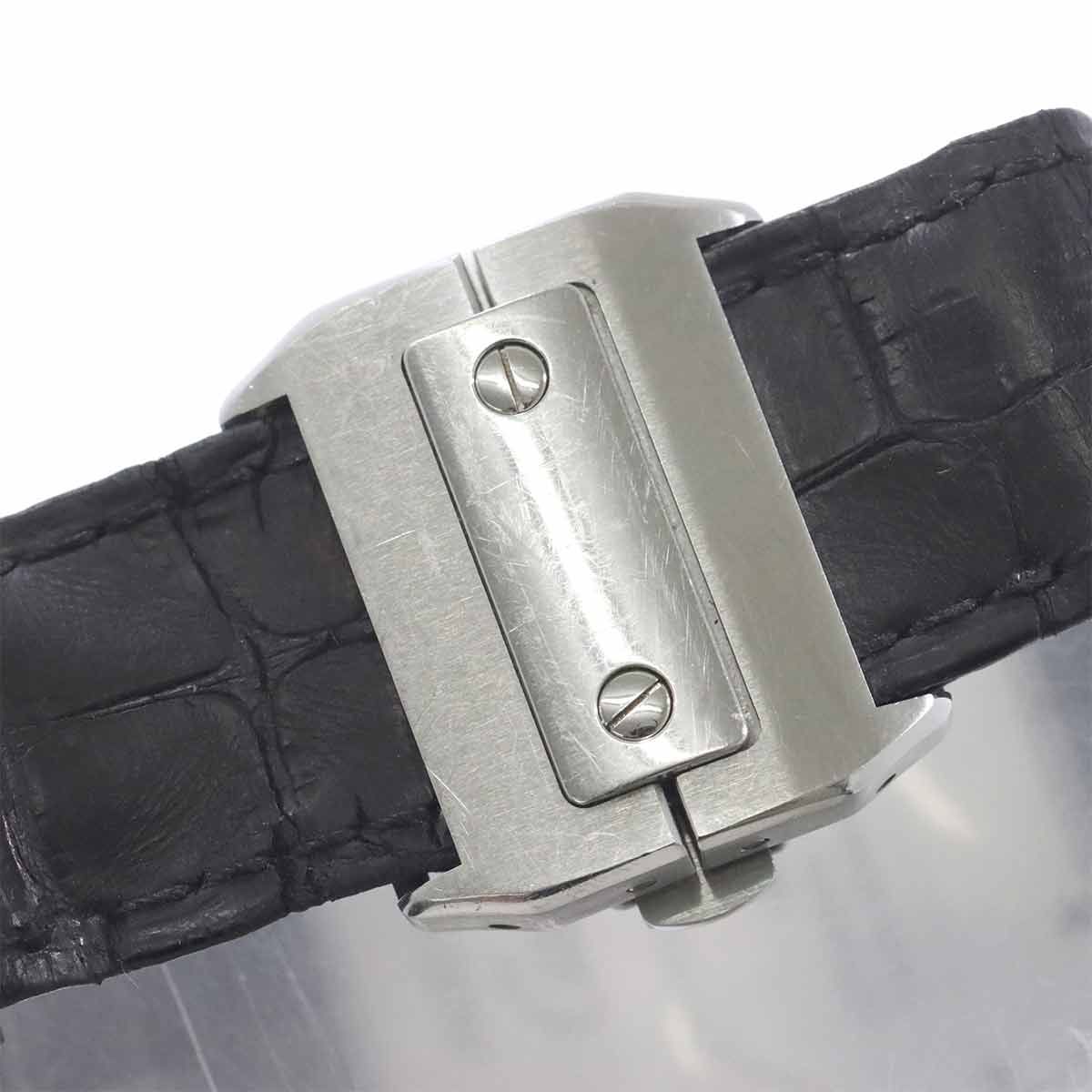 Cartier Santos LM Watch Silver Automatic — view 7