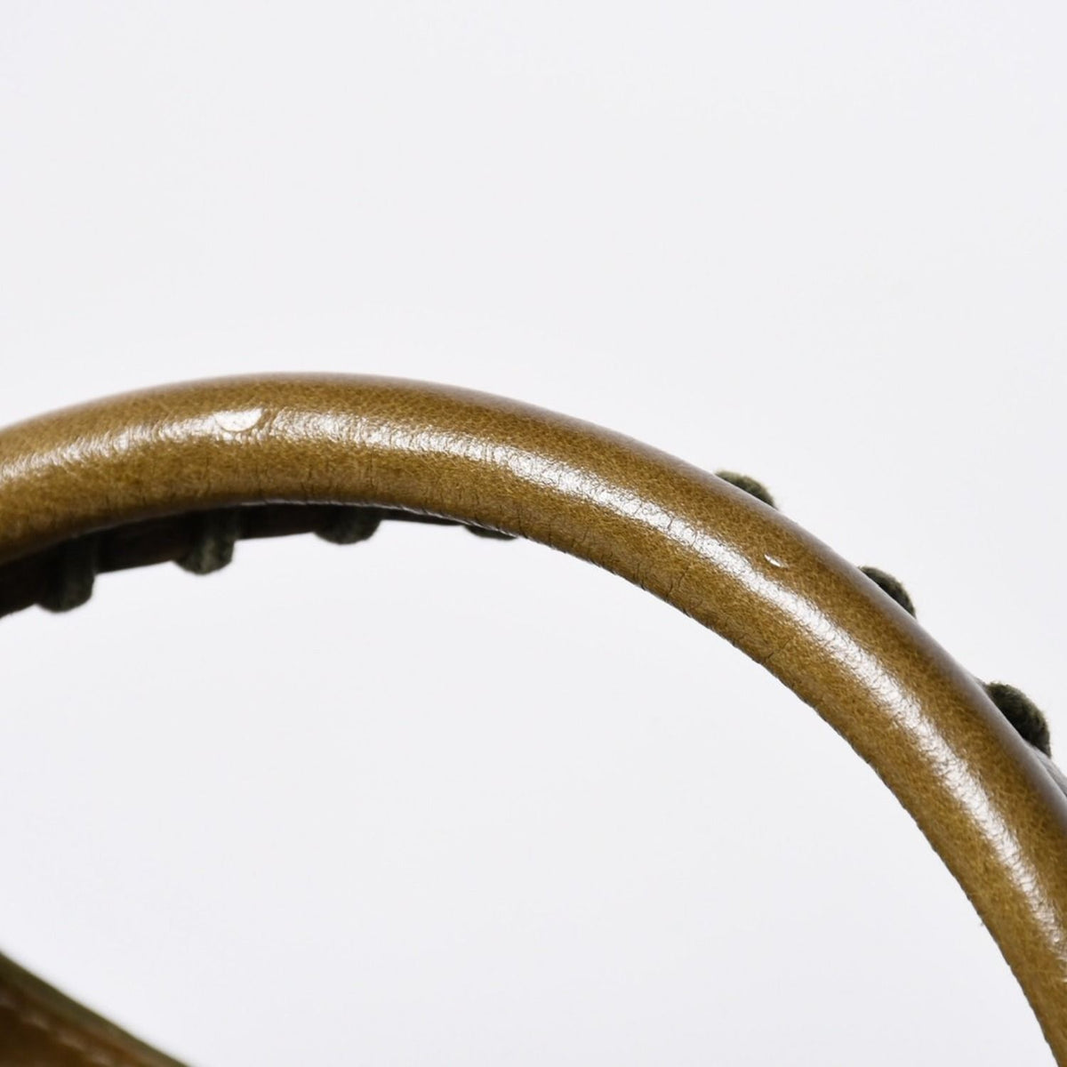 Balenciaga the City Handbag Khaki Olive Silver — view 8