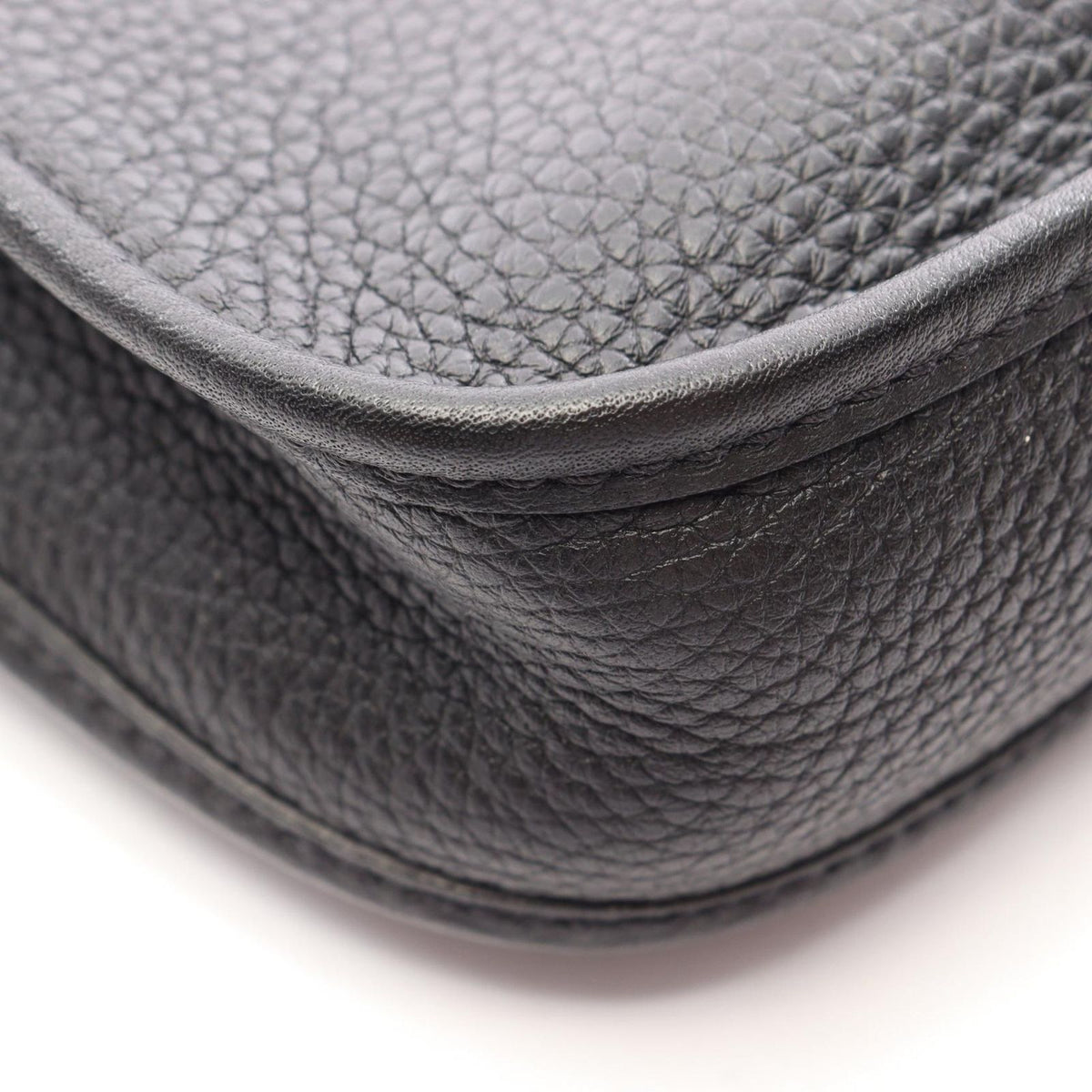Hermes Shoulder Bag Evelyne Amazon TPM Black Leather — view 6