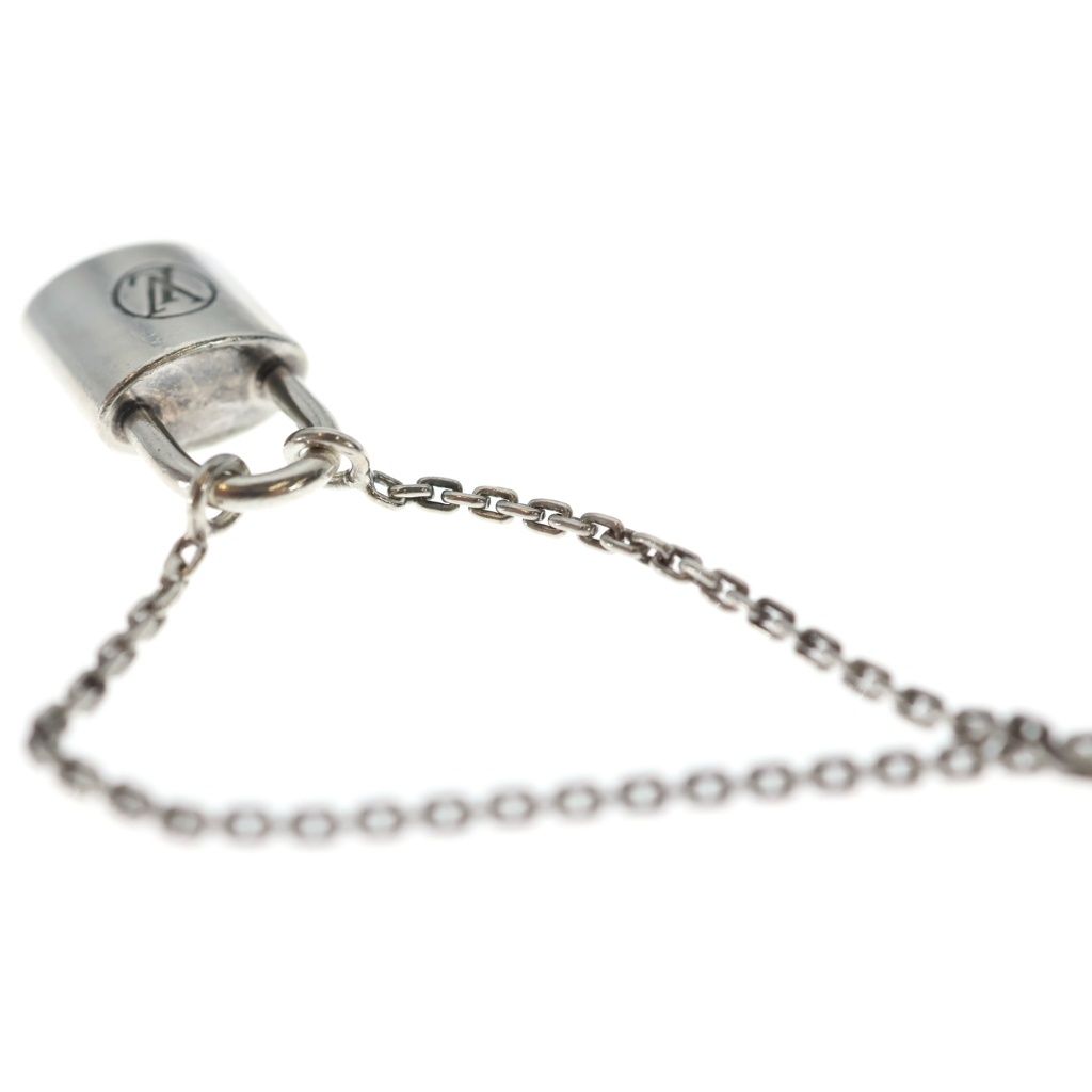 Louis Vuitton Lock It Neck Lace Necklace Padlock Motif Silver — view 6