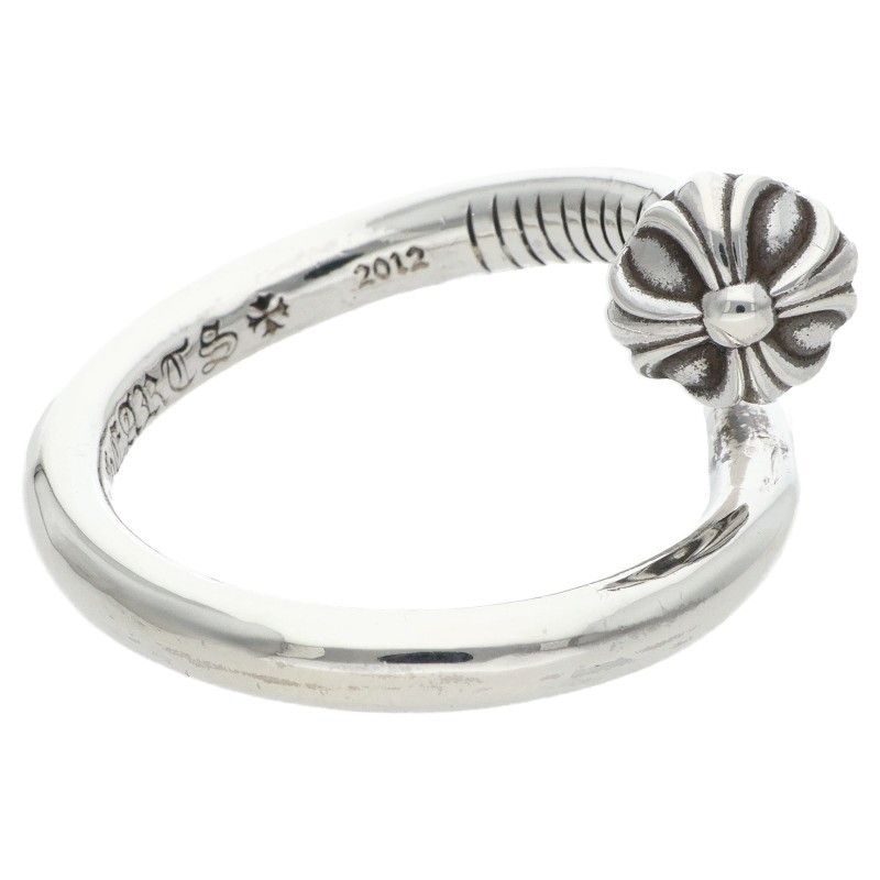 Chrome Hearts Nail Crsball Cross Ball Silver Ring — view 5