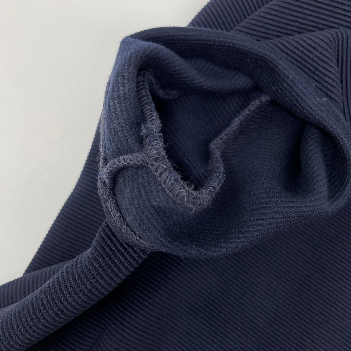 Miu Miu Navy Black Color Rib Knit Cocoon Dress — view 8