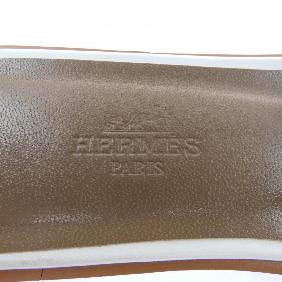 Hermes Oran Sandals White — view 6
