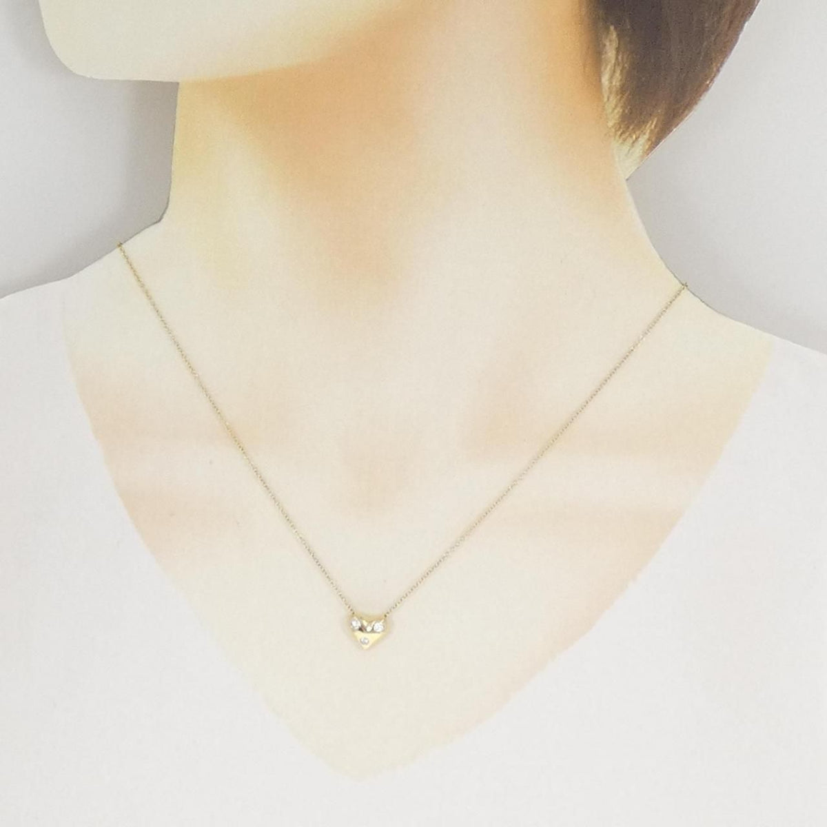 Tiffany & Co Dots Pinched Heart Necklace — view 6