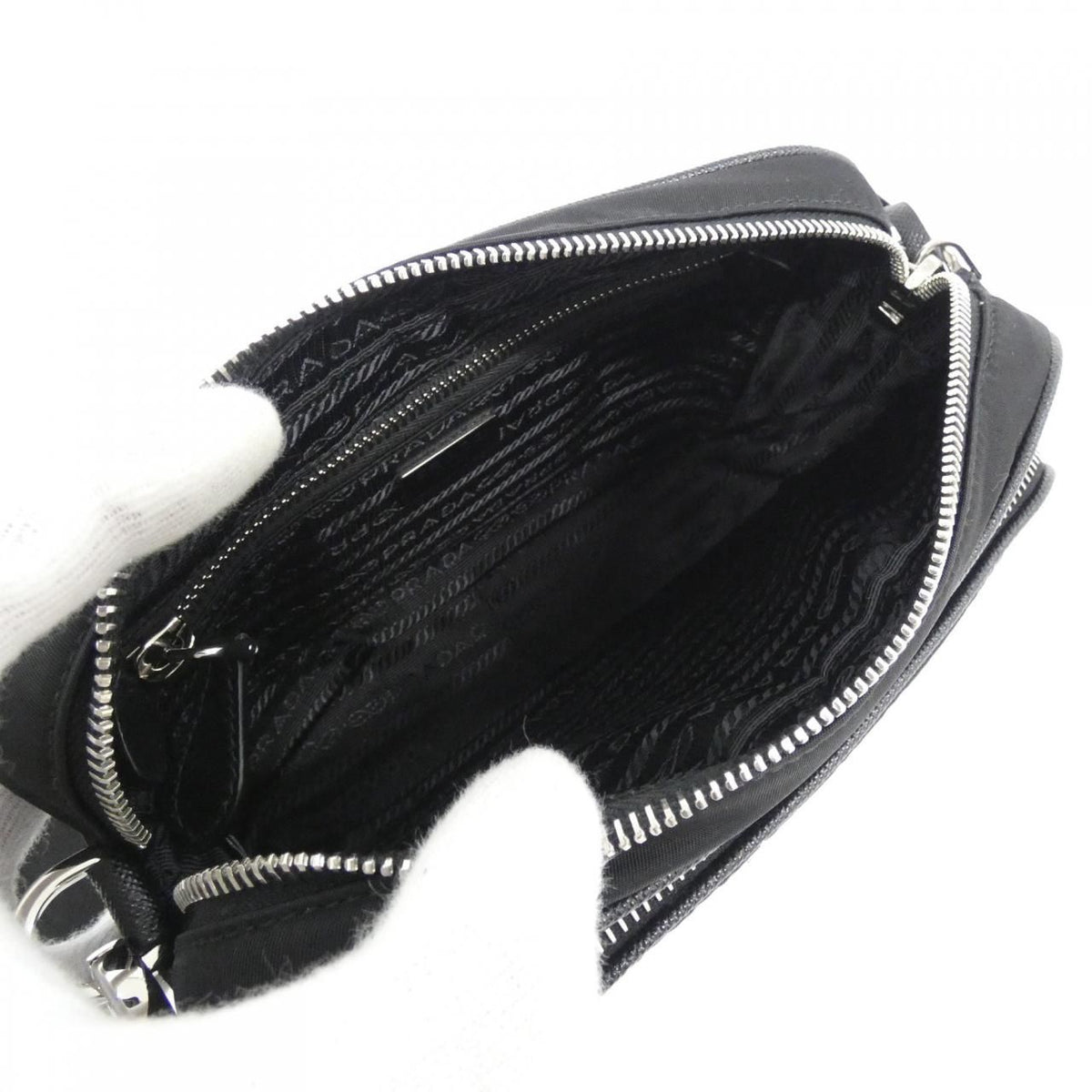 Prada Shoulder Bag Silver — view 7