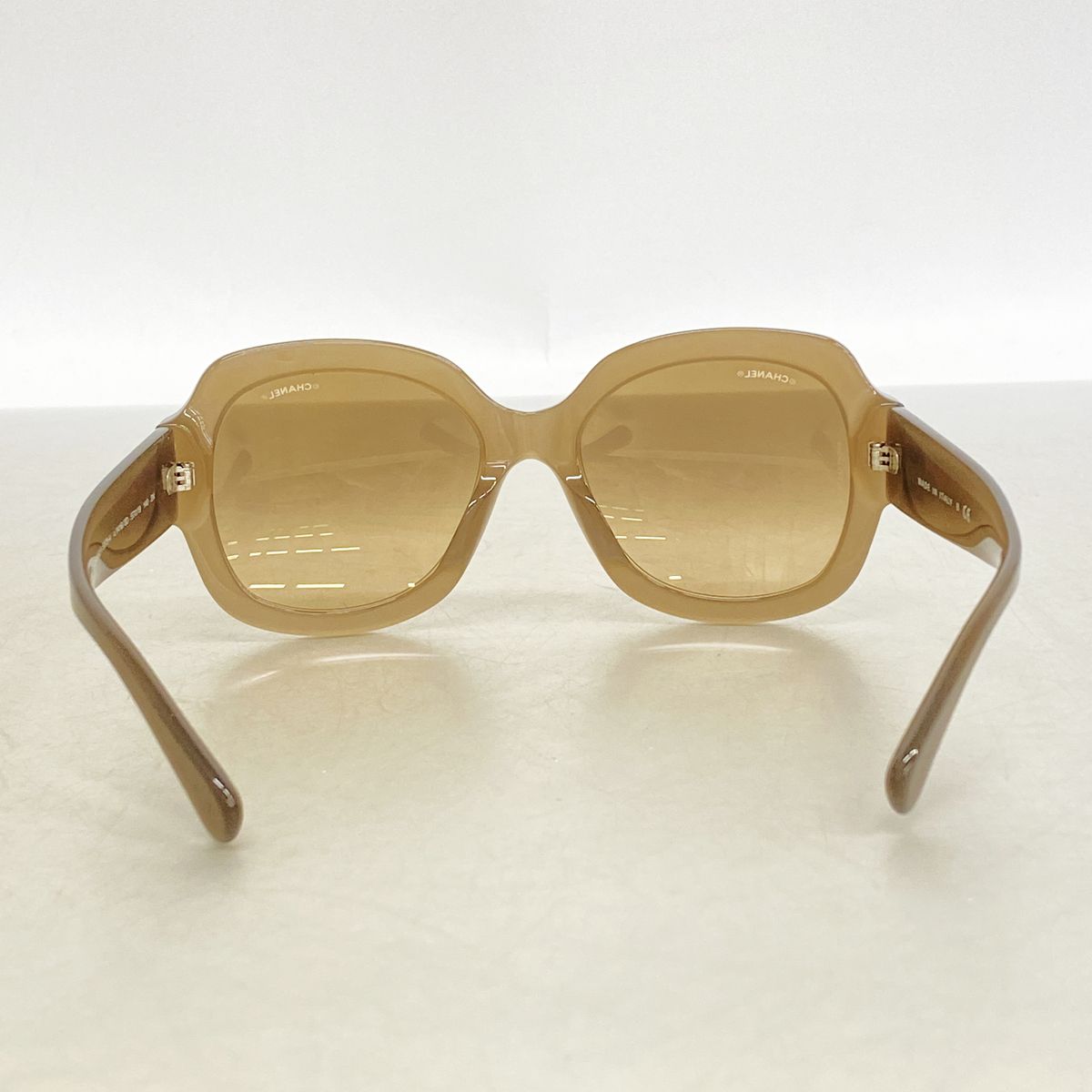 Chanel Sunglasses Acetate Brown Silver Eyewear — view 8