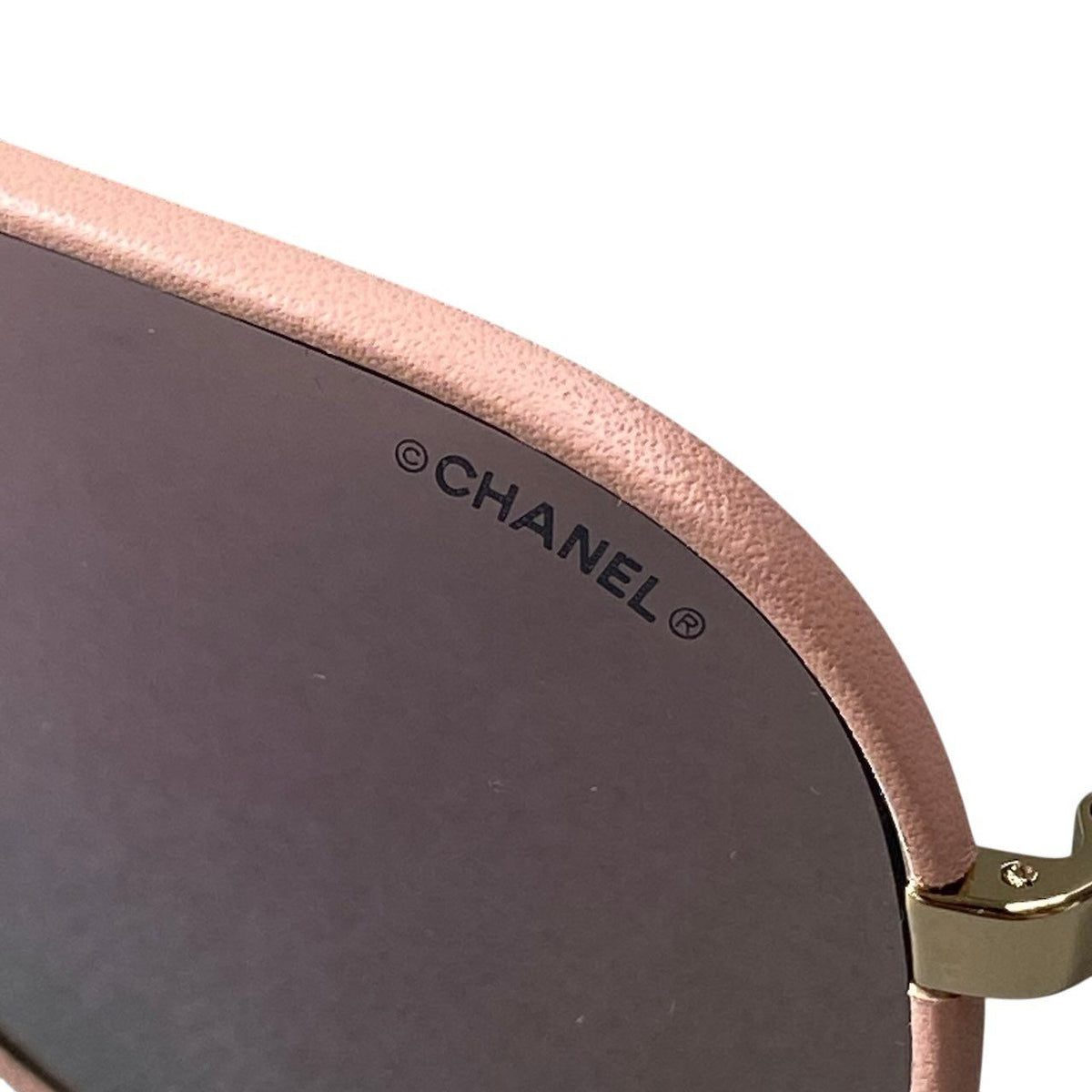 Chanel CC Logo Side Chain Pilot Sunglasses Eyewear — view 8