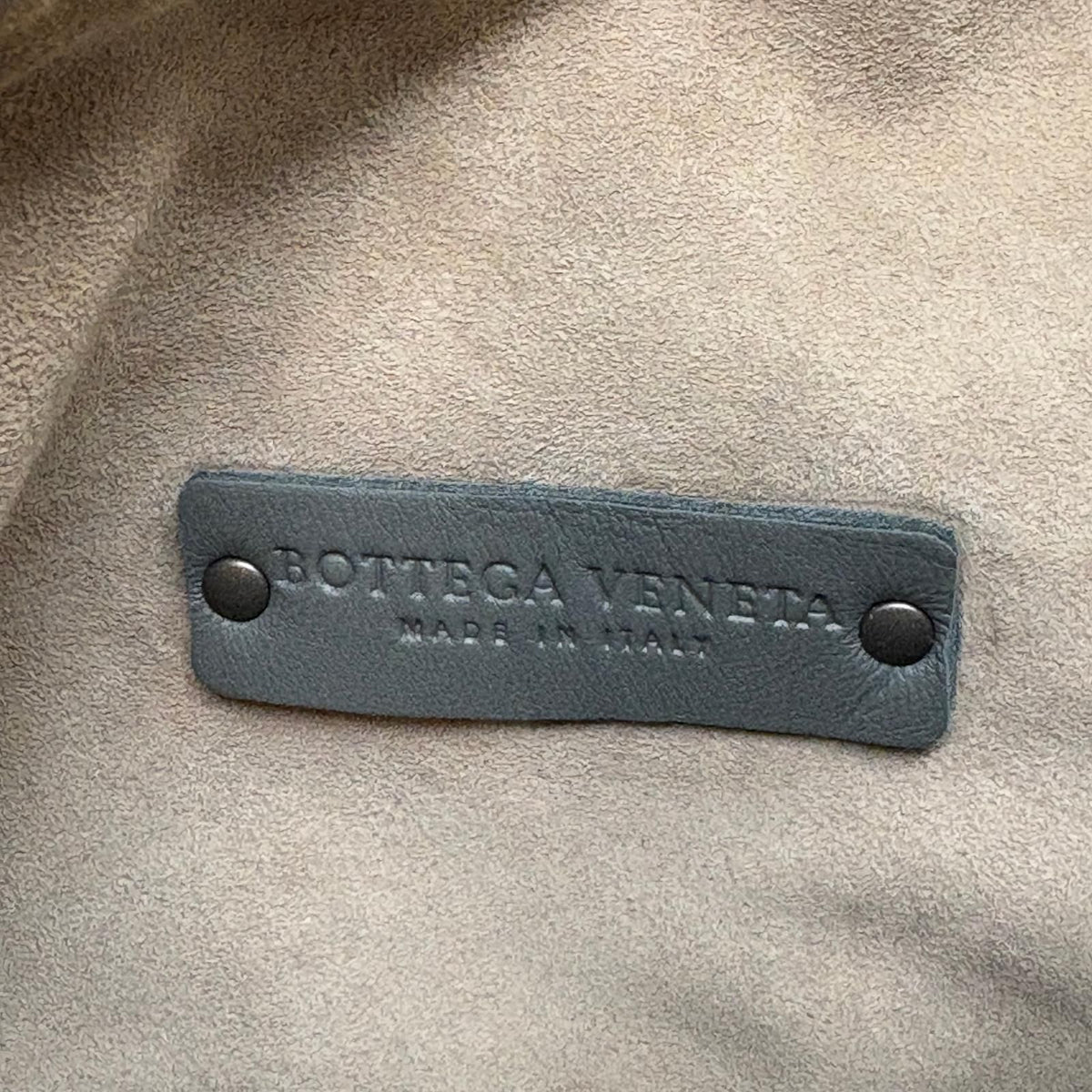 Bottega Veneta Intrecciato Gray Leather Shoulder Bag — view 6