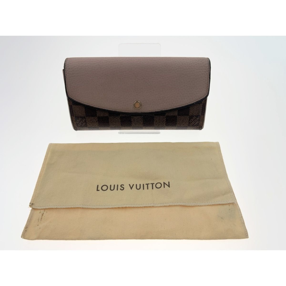 Louis Vuitton Damier Portefeuille Normandy Bifold Wallet Brown — view 8