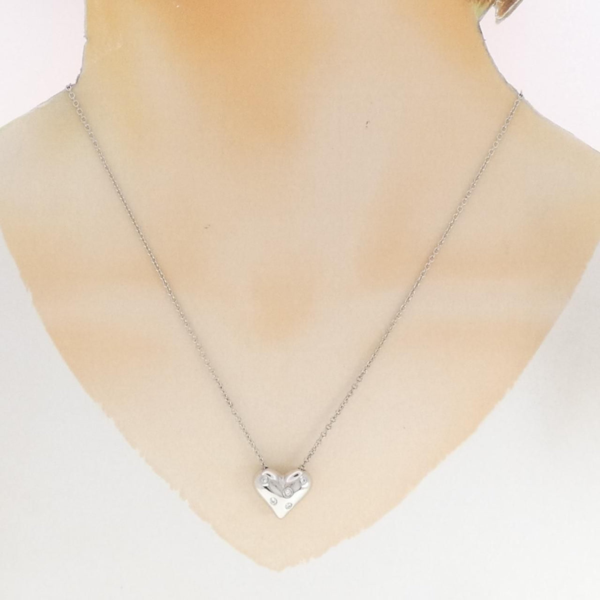 Tiffany & Co Dots Pinched Heart Necklace — view 6