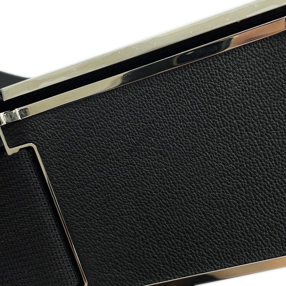 Hermes Shoulder Bag Geta Black Silver Chevre Mysore — view 8