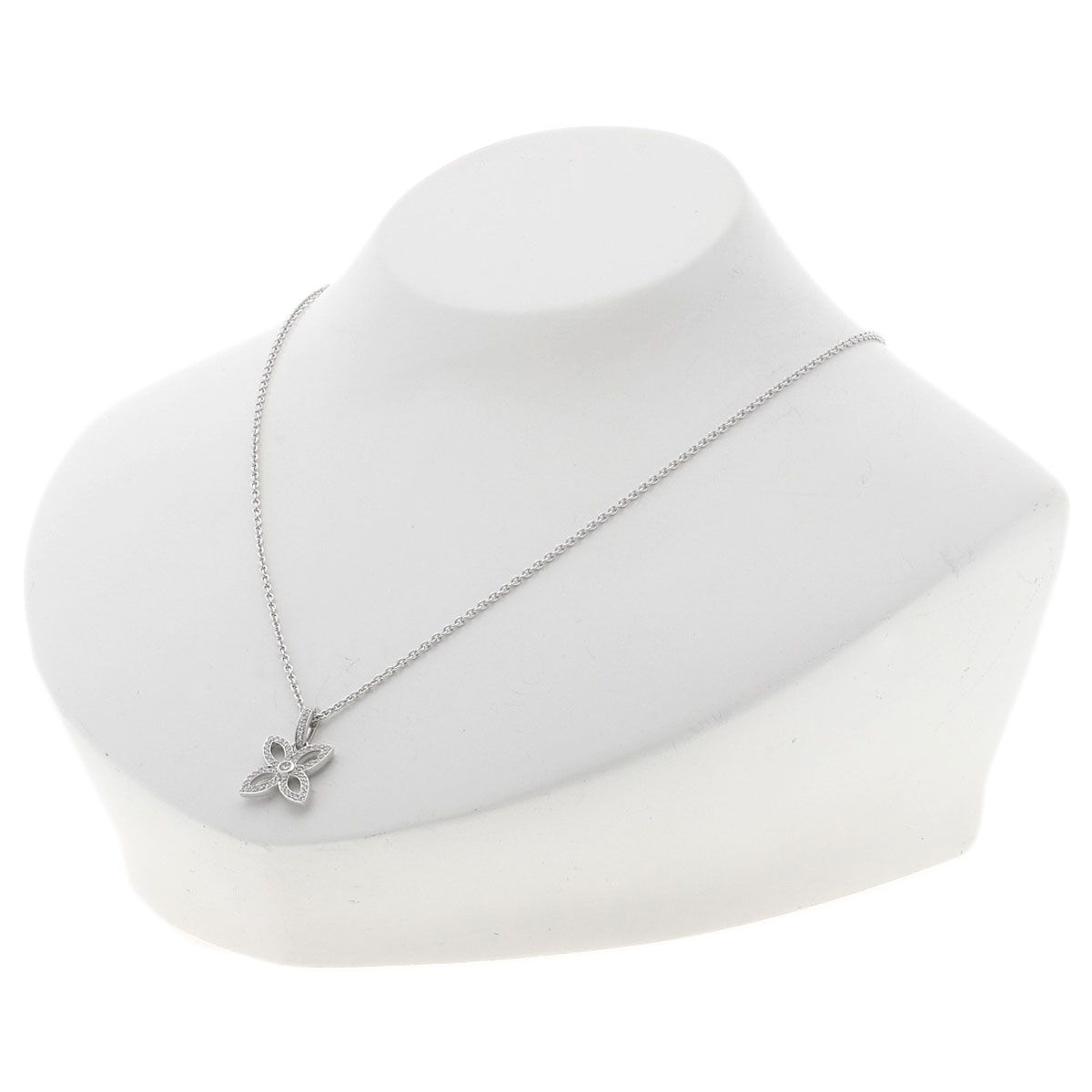 Louis Vuitton Pendentif Crackant Diamond Necklace 18k White Gold — view 4