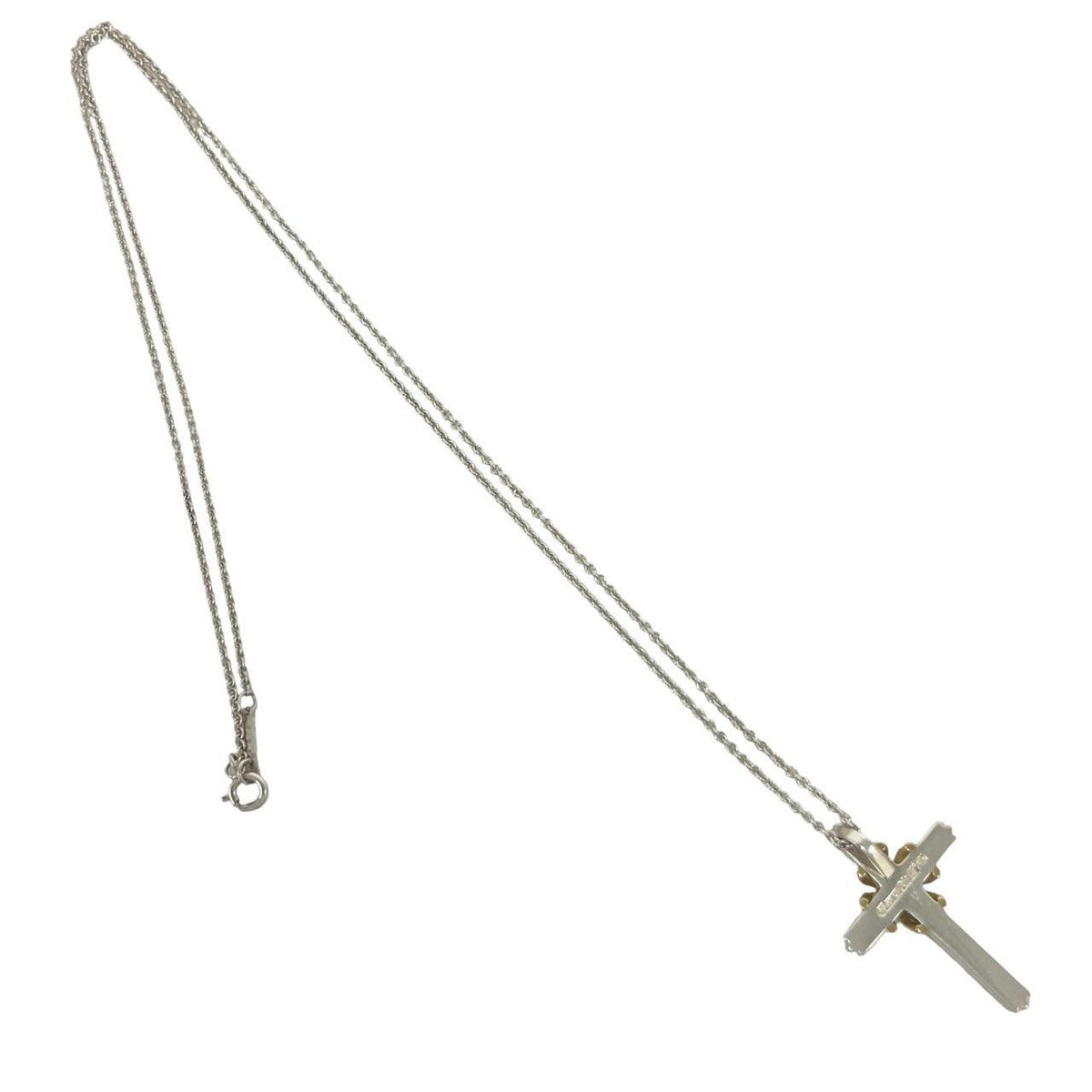 Tiffany & Co Vintage Signature Cross Necklace Silver — view 6