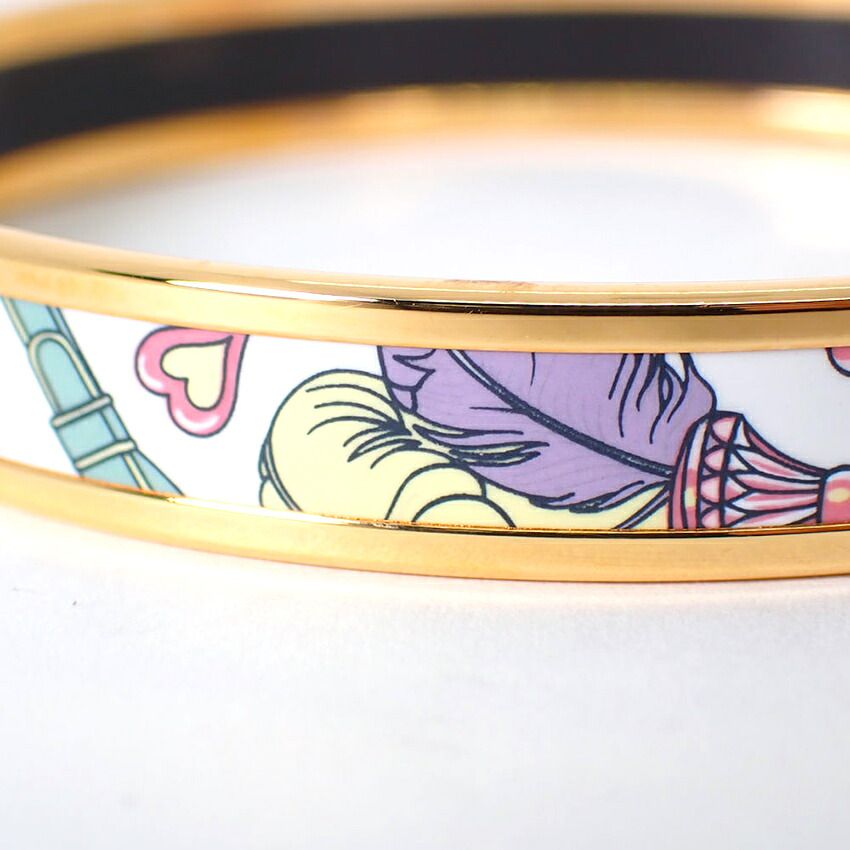 Hermes Enamel PM Bangle Bracelet — view 8
