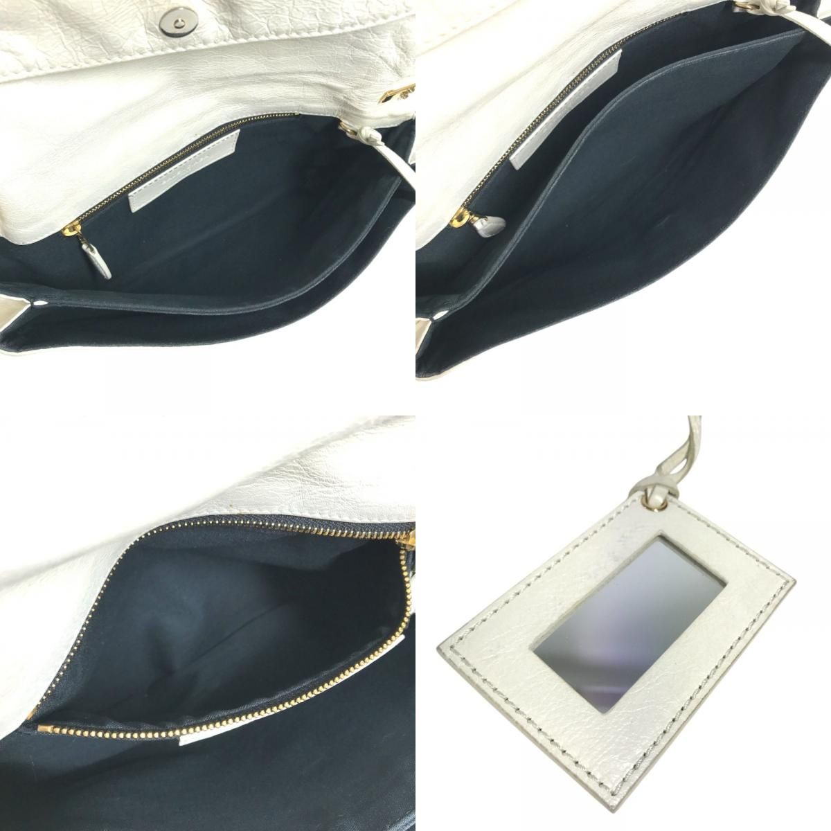 Balenciaga Clutch Giant Envelope Leather White — view 8
