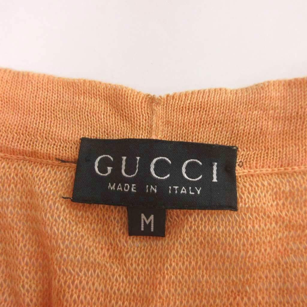 Gucci Vest Fruit All Over Print Tom Ford Era Linen Silk Orange — view 7