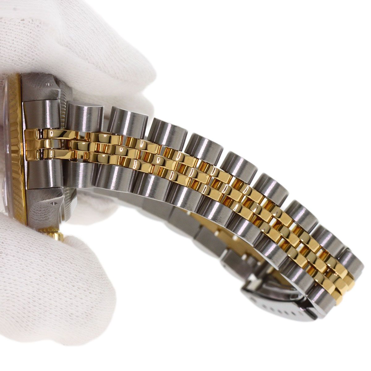 Rolex Datejust Diamond Watch SS Yellow Gold — view 8
