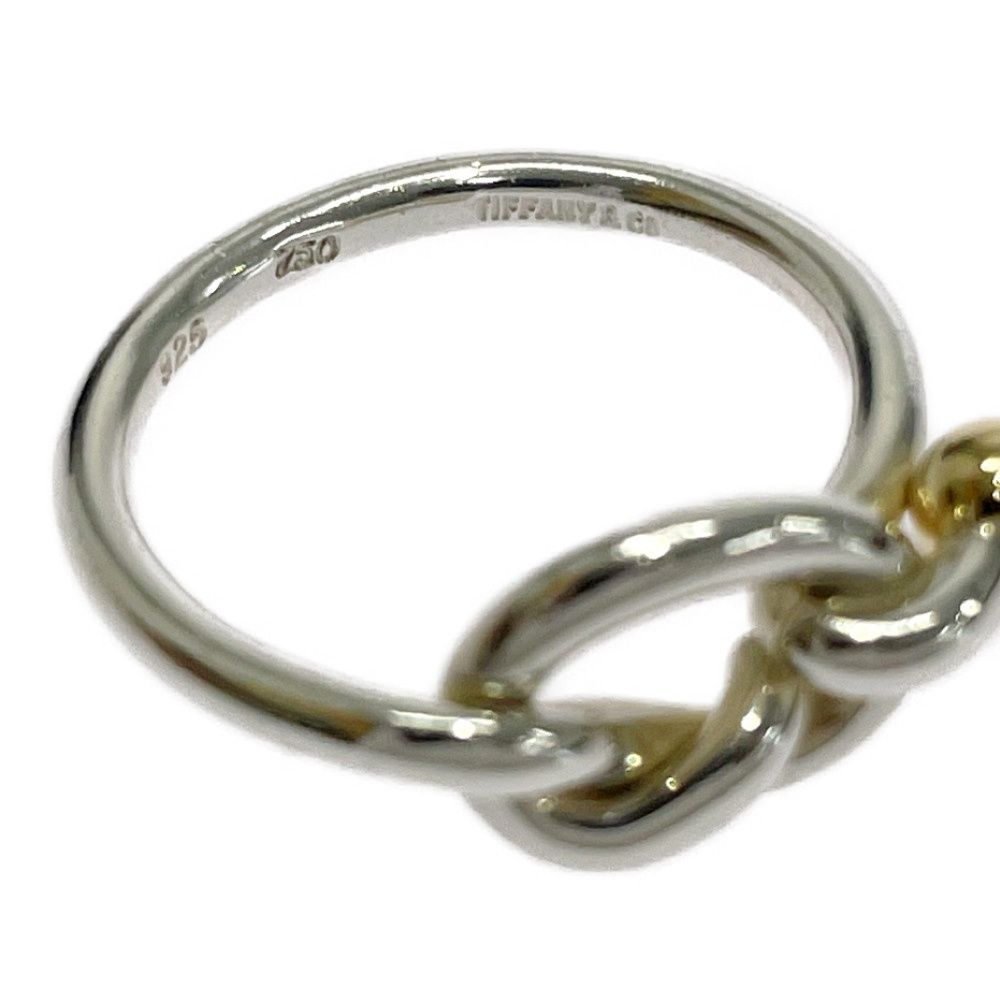 Tiffany & Co Silver Love Knot Ring — view 6