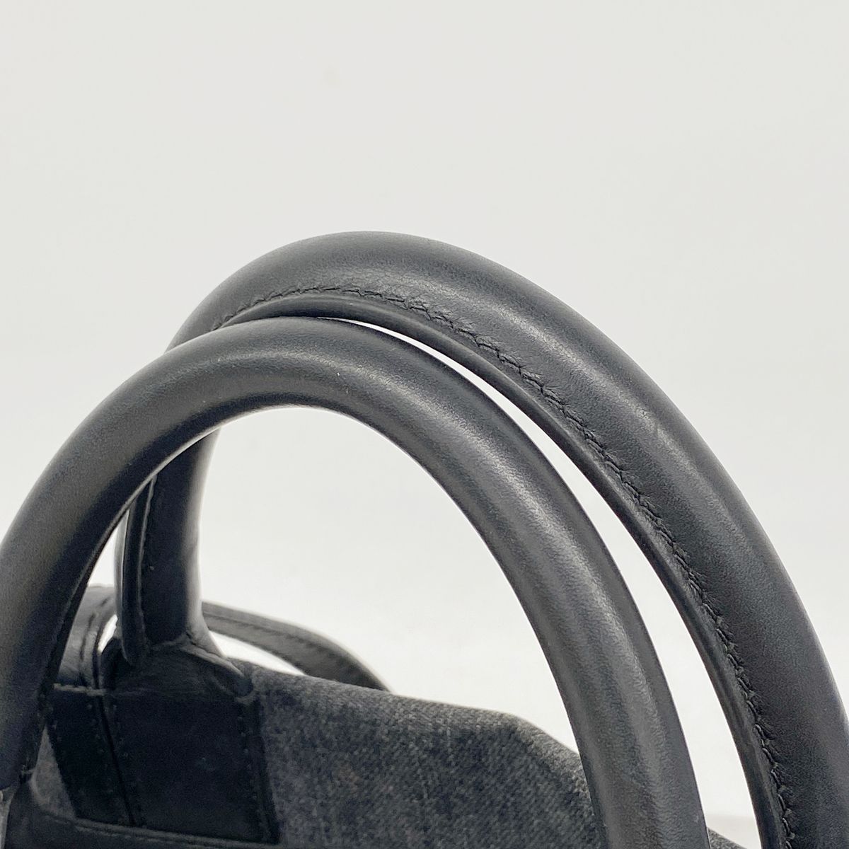 Chanel Handbag Denim Gray Silver 2-Way Bag — view 8