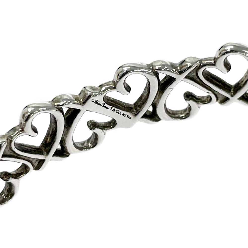 Tiffany & Co Silver Loving Heart Bangle Bracelet — view 5
