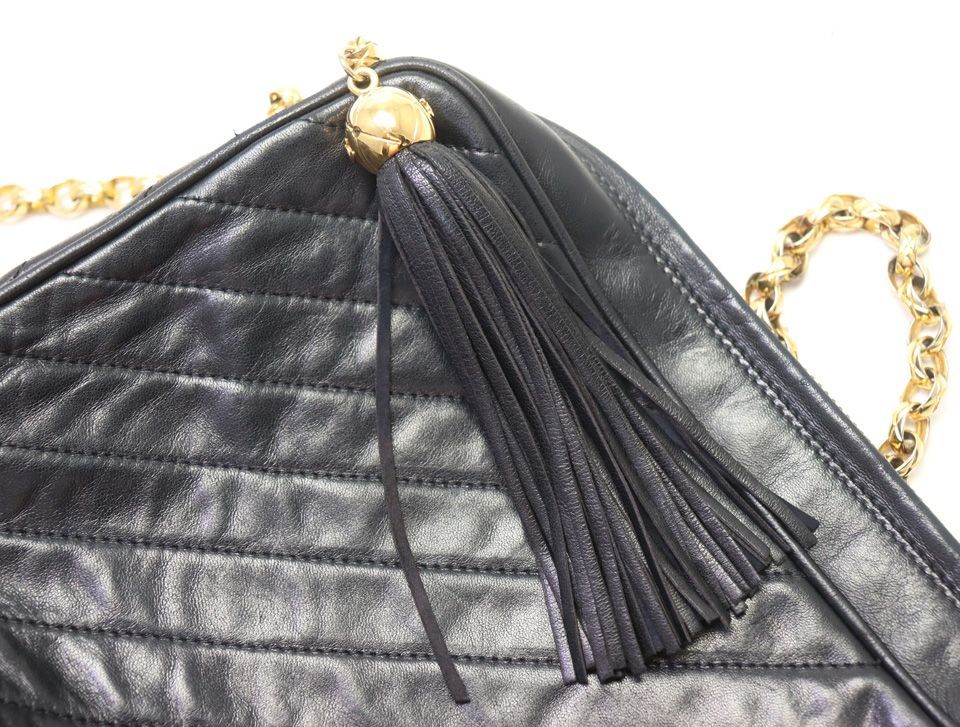 Chanel Quilted Lambskin Chain Shoulder Bag — view 8