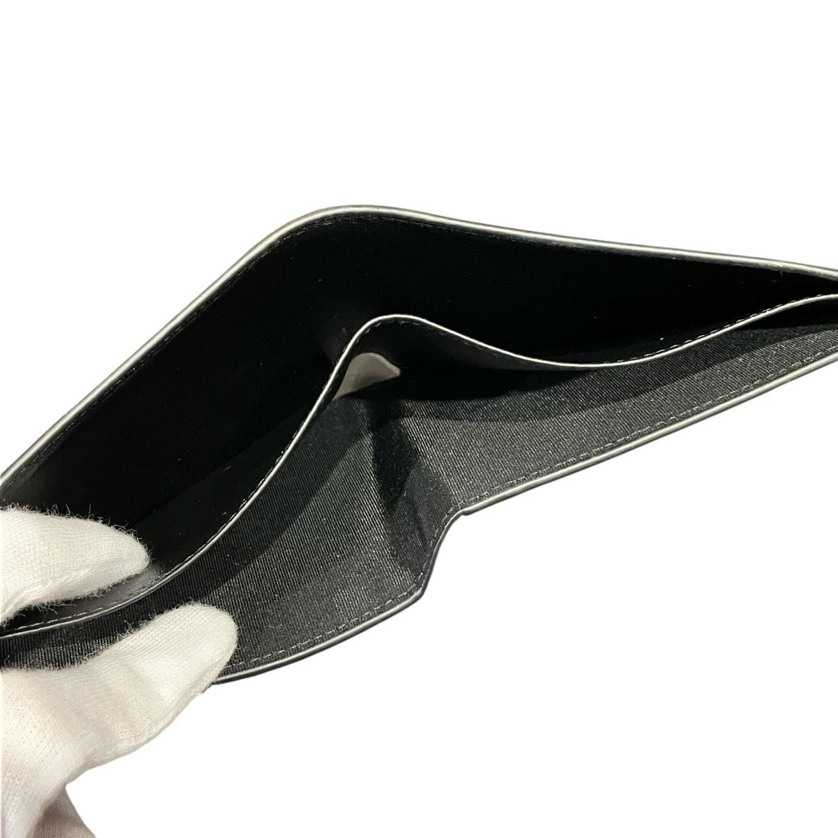 Balenciaga Tape Type Bifold Wallet Patent Leather — view 8