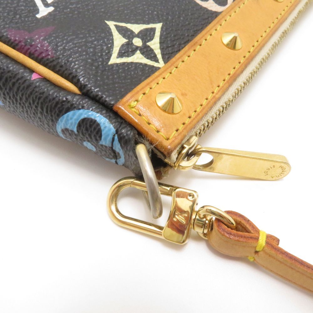 Louis Vuitton Pochette Accessoires Multicolor Noir Handbag Monogram — view 8