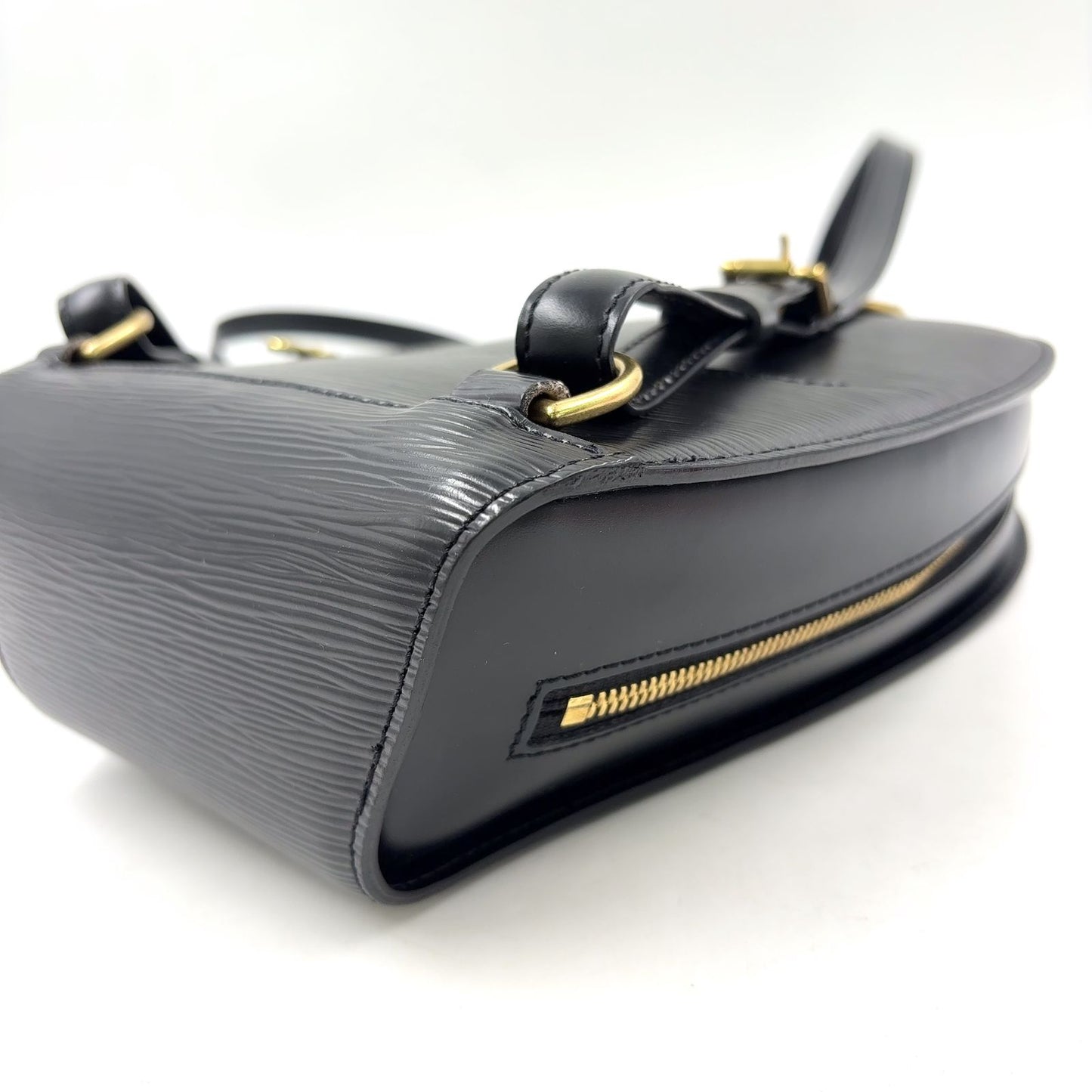 Louis Vuitton Mabillon Epi Leather Noir Black Backpack Gold — view 8