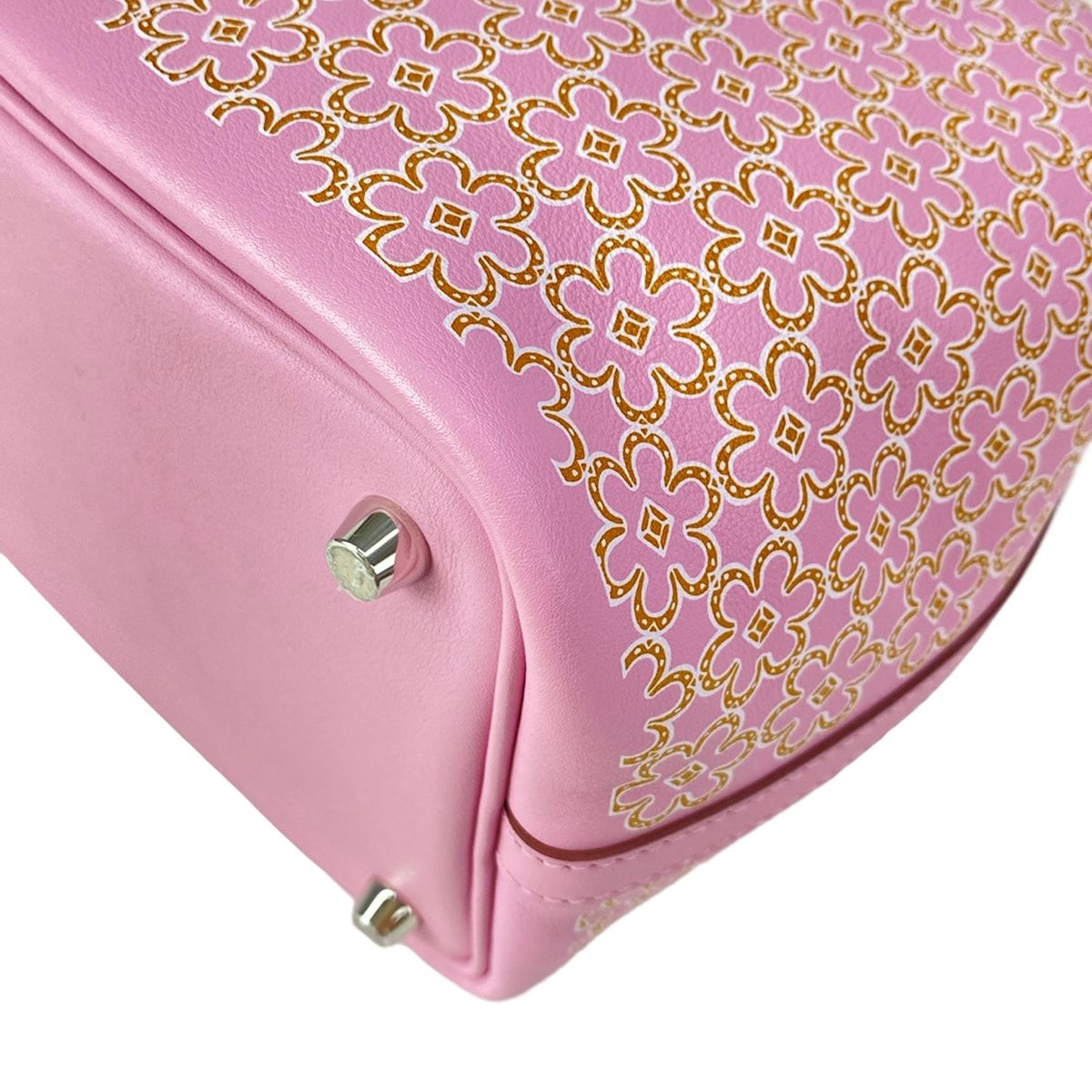 Hermes Handbag Picotin Lock 18 PM Mauve Sylvestre Cuible White Lucky Daisy — view 8