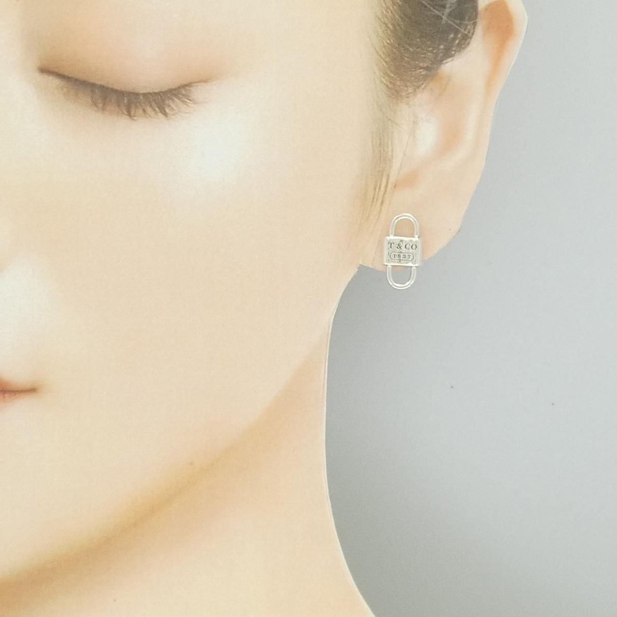 Tiffany & Co Double Lock Earrings — view 4