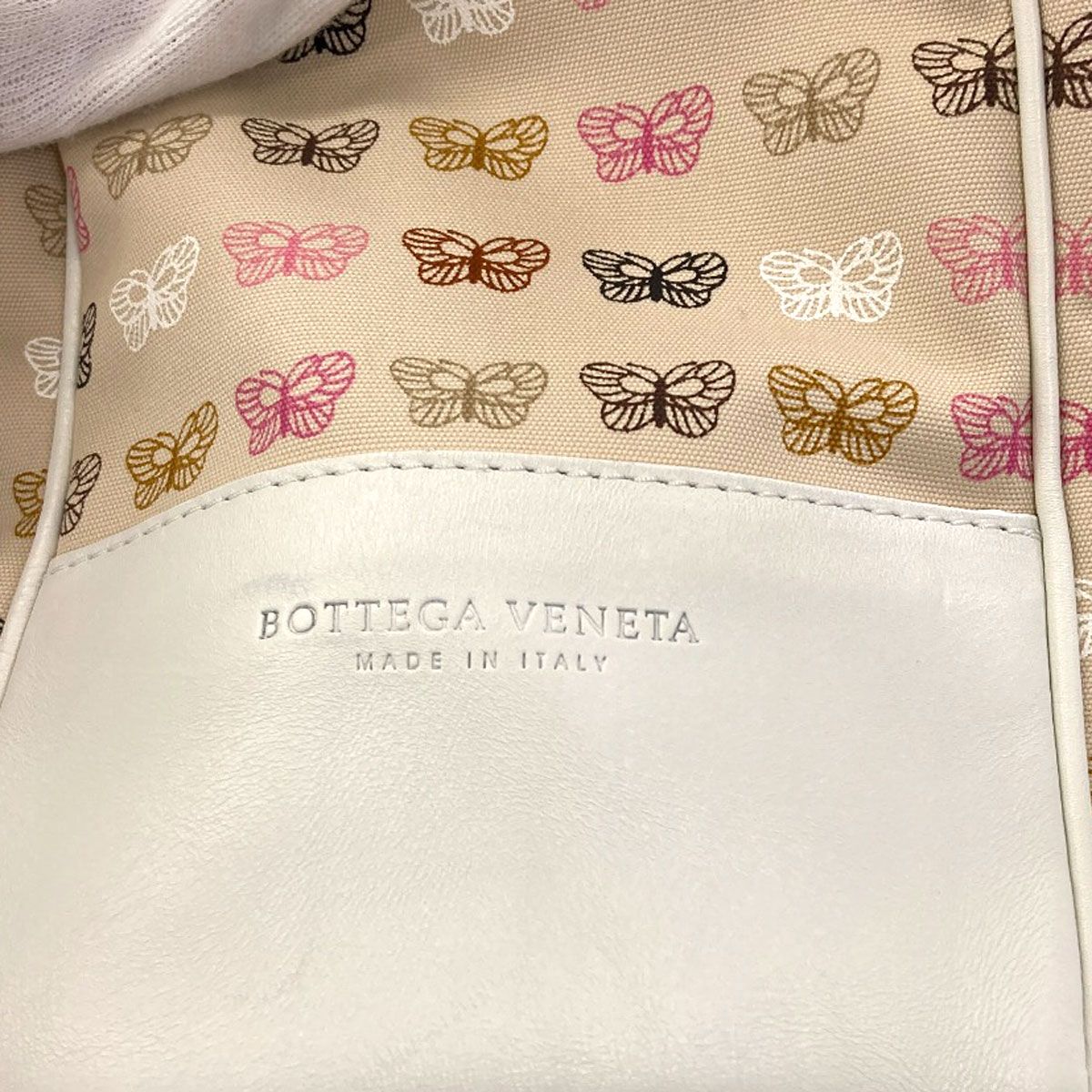 Bottega Veneta Butterfly Pattern Tote Canvas — view 8
