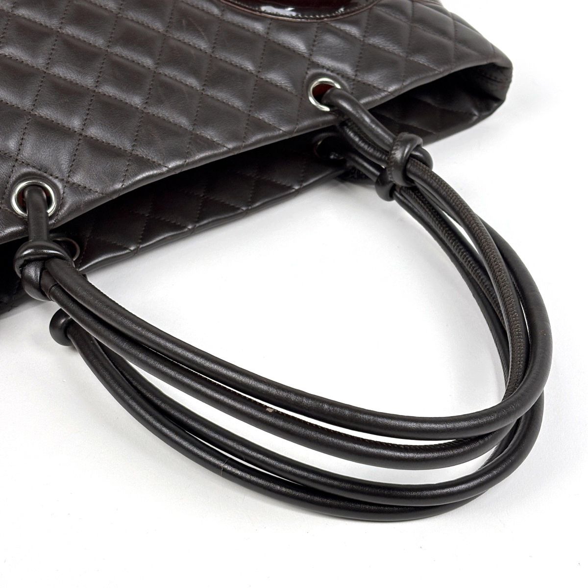 Chanel Tote Cambon Line Large Leather Brown — view 8