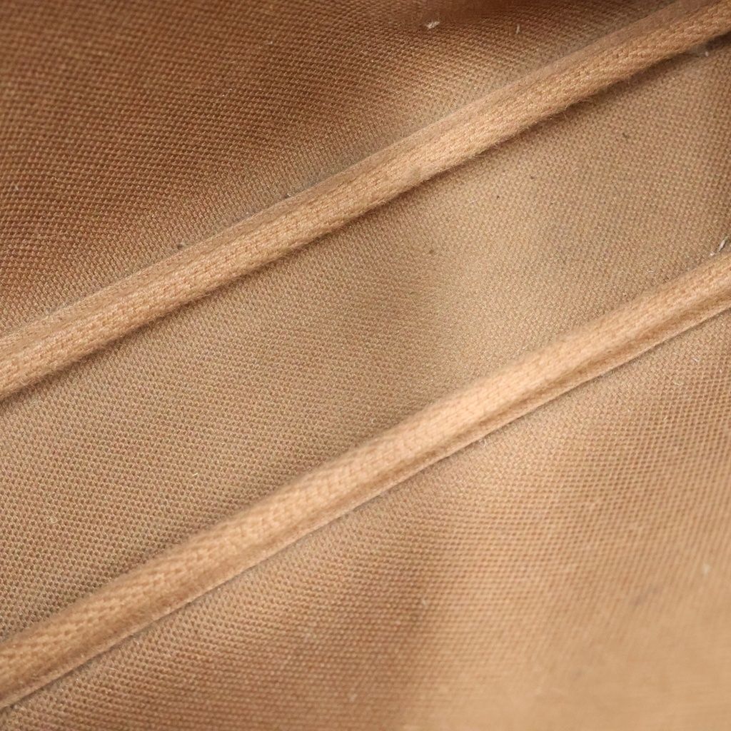 Louis Vuitton Monogram Pochette Accessoires Mini Bag Brown Leather Gold — view 8