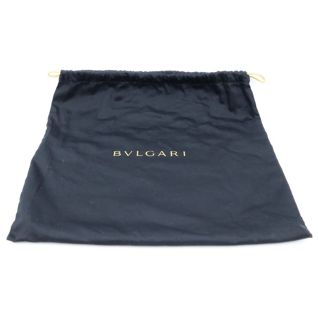 Bvlgari Serpenti Forever Chain Shoulder Bag Black Leather Gold — view 8