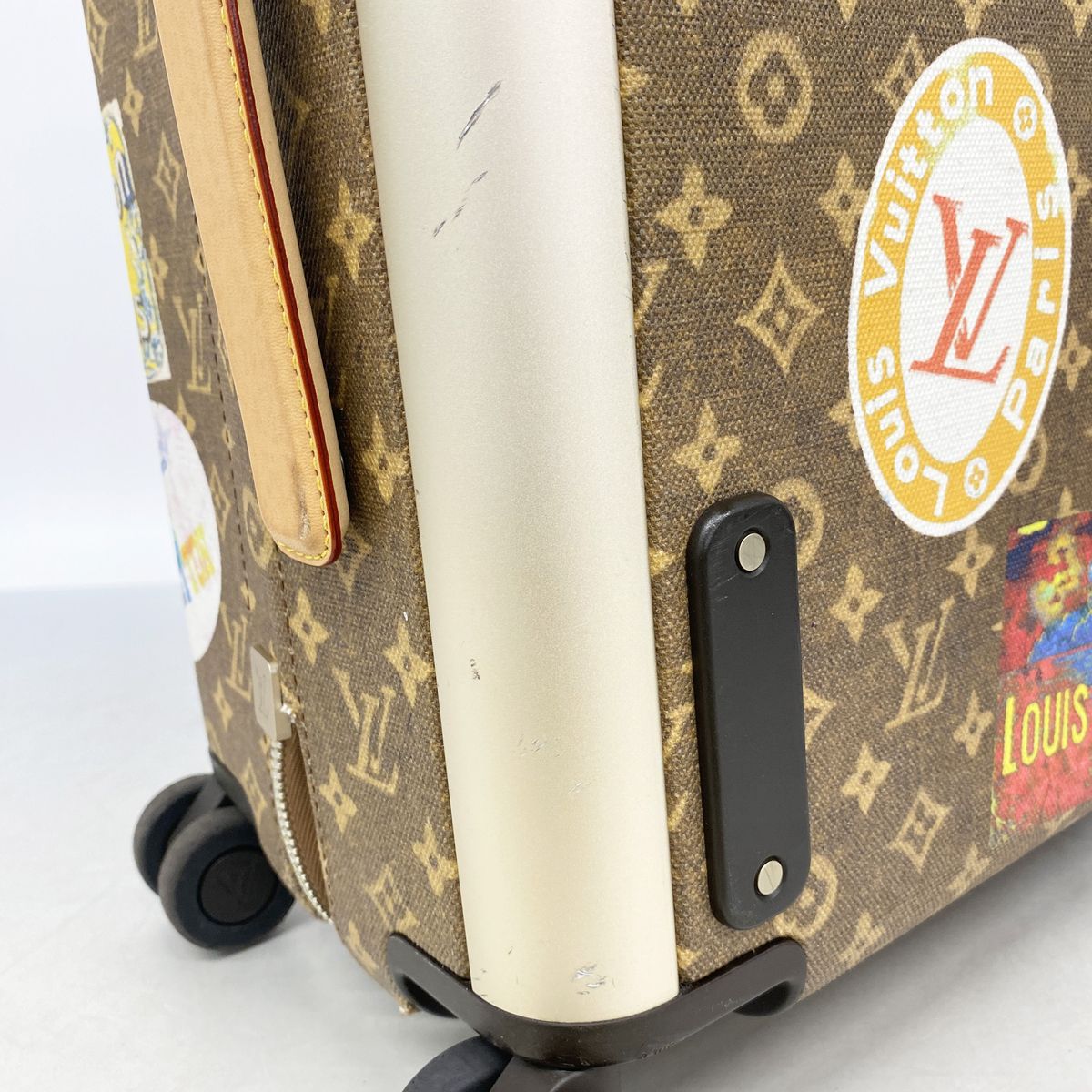 Louis Vuitton Travel Bag Monogram Horizon 55 Print Brown Multicolor — view 8