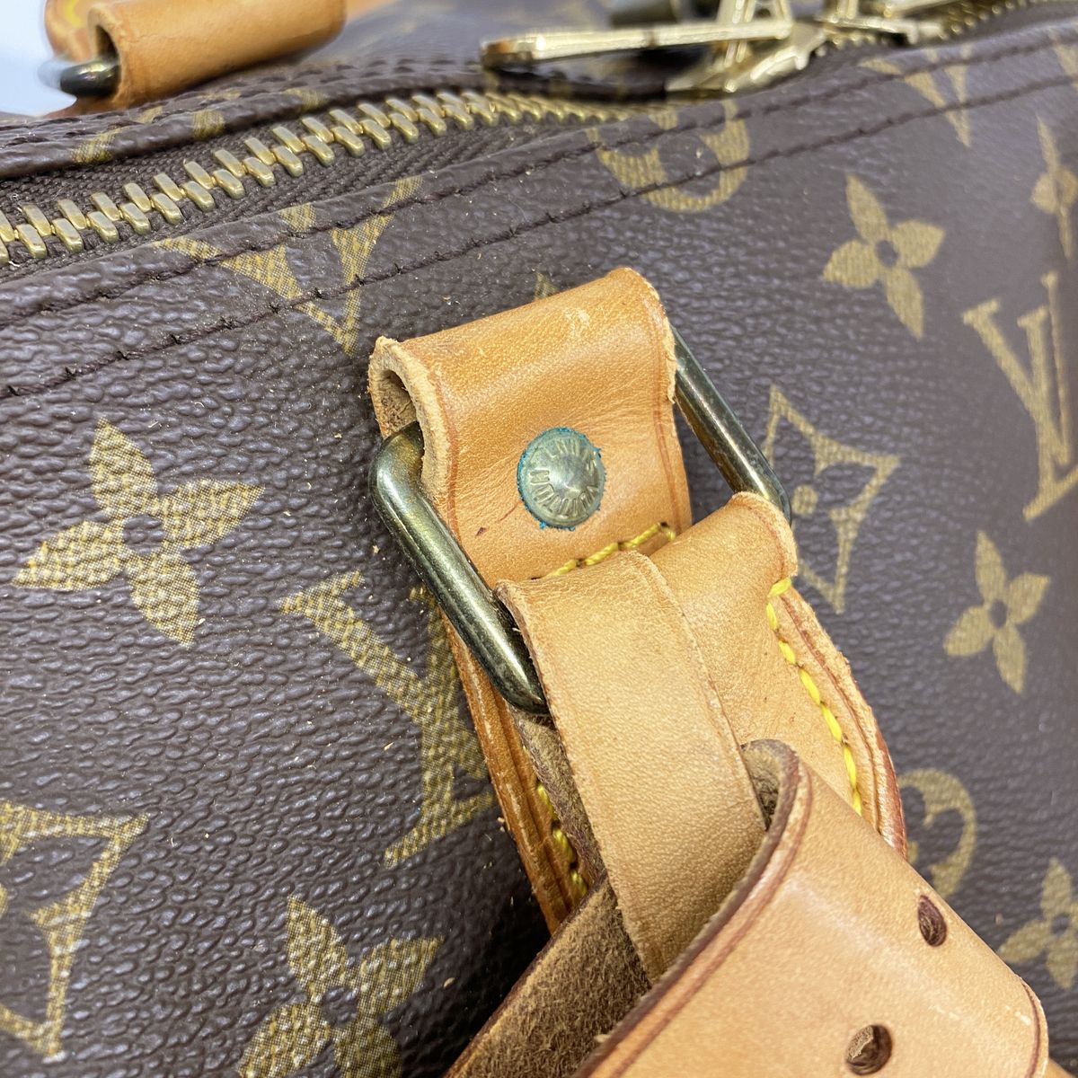Louis Vuitton Boston Bag Monogram Keepall Bandouliere 55 Brown — view 8