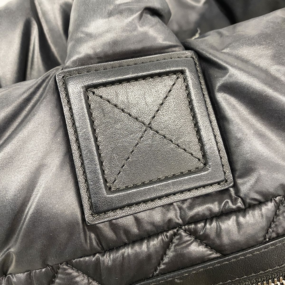 Chanel Tote Coco Cocoon Nylon Black Silver — view 8