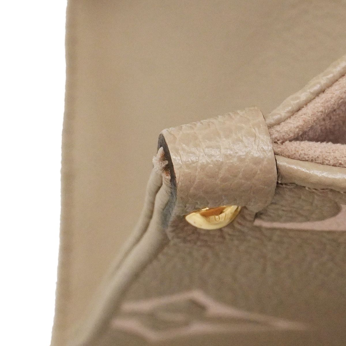 Louis Vuitton Handbag Monogram Empreinte Bicolor on the Go PM Tourterelle Cream — view 8