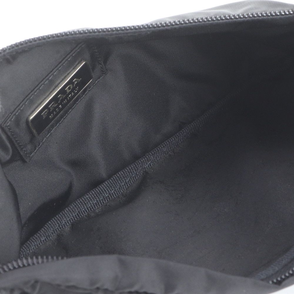 Prada Tessuto Nylon Triangle Logo Belt Bag 2-Way Crossbody Body Waist Pouch — view 8
