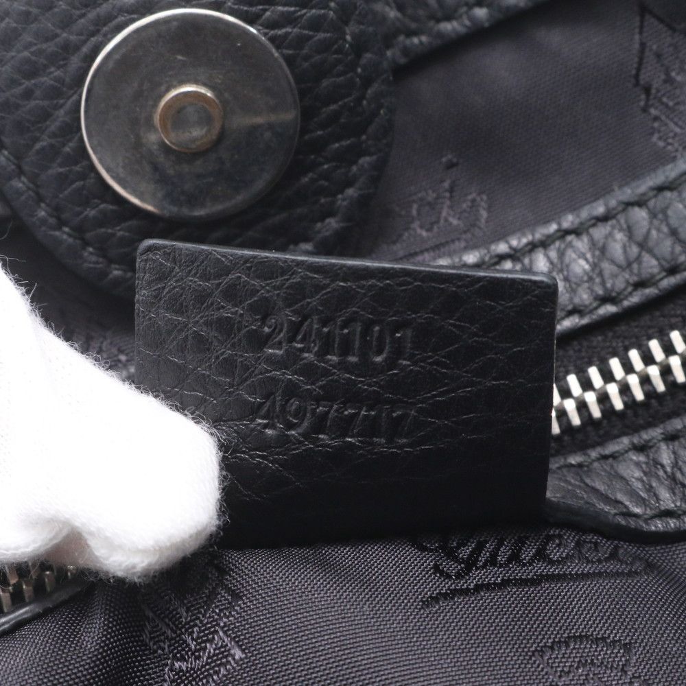Gucci GG Nylon Leather Tote Shoulder Hand Black — view 6