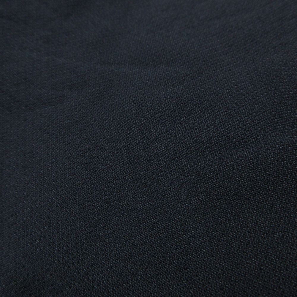 Dior Pants Wool Silk Blend Single-pleat Wide Zip Fly Center Crease Black — view 8