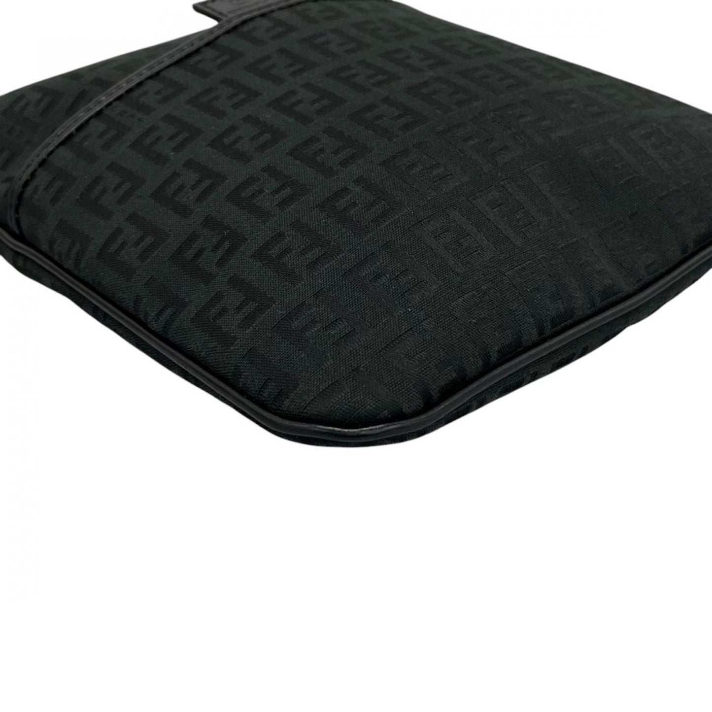 Fendi Shoulder Bag Zucchino Black FF Logo — view 8
