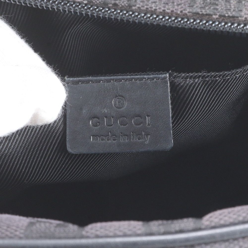 Gucci GG Canvas Leather Shoulder Bag Crossbody Messenger Business — view 8