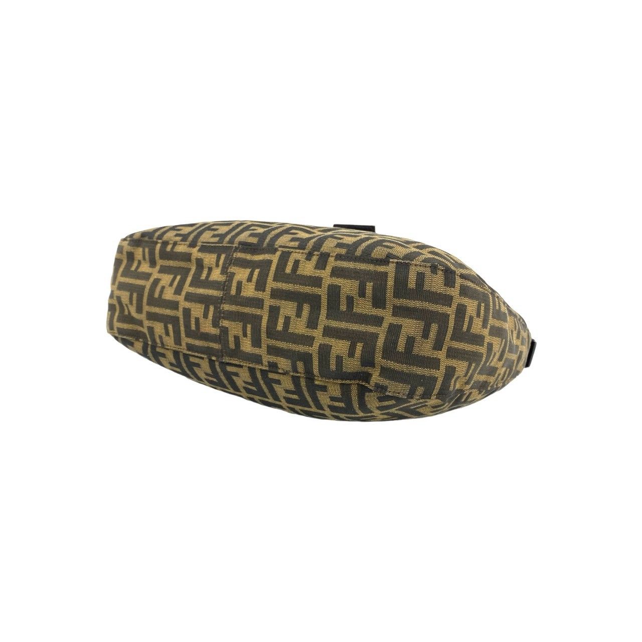 Fendi Vintage Mamma Bucket Zucca FF Pattern Canvas Leather Shoulder Bag Brown — view 8