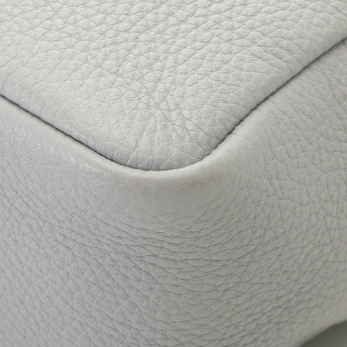 Prada Vitello Daino Small Shoulder Bag Gray Leather — view 8